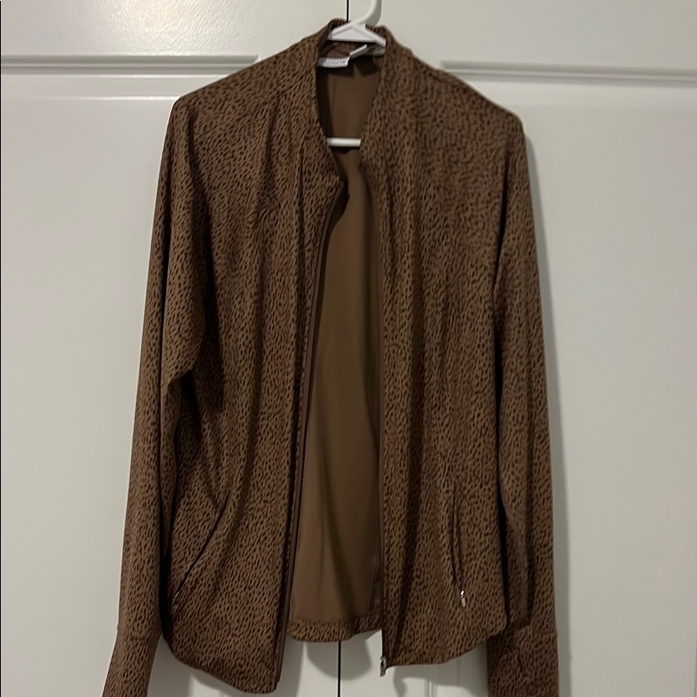Athleta Brown Patterned Women's Blazer